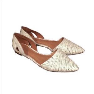 Madewell Eyelet White D’Orsay Flats